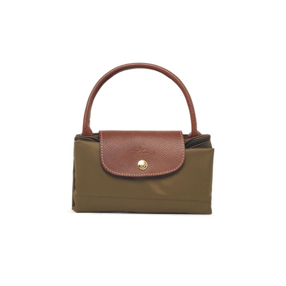 Longchamp Bag With 'S Le Pliage Original' Handle In Tela 'Olive' Women